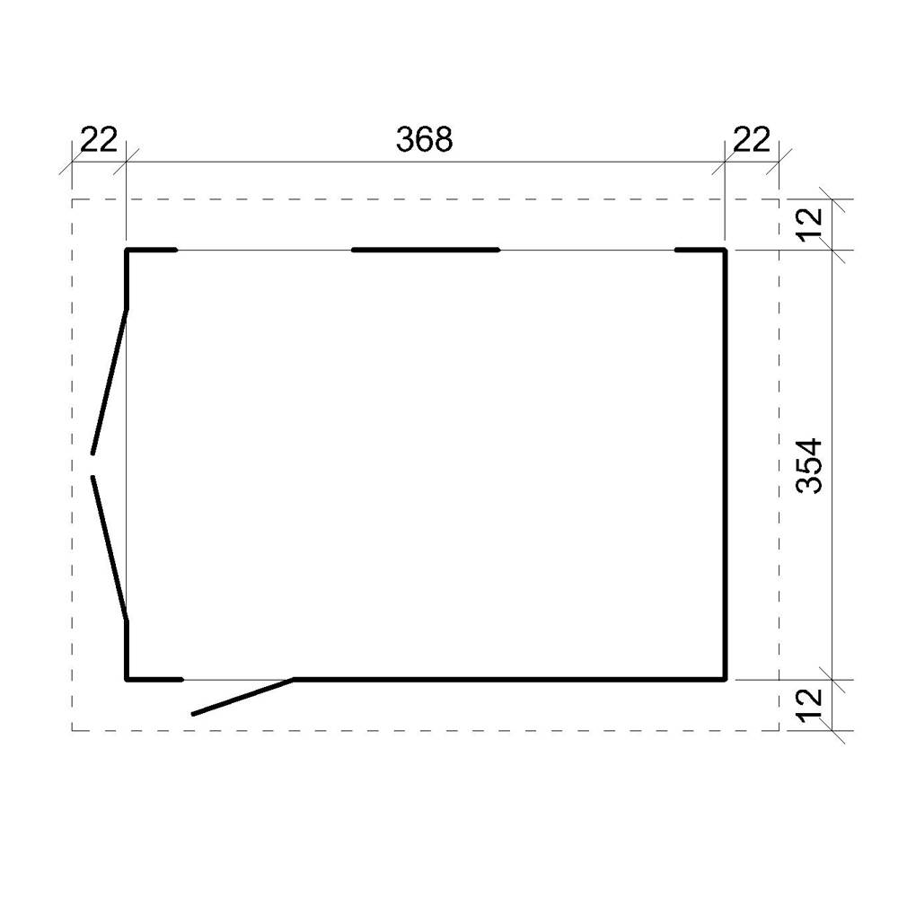 Timbela - Garage Qualité Premium 13 m² - L378xl412 cm - garage pour moto, vélos, machines de jardinage - Abri de jardin Timbela M990B-HARVEST HONEY - Image 7