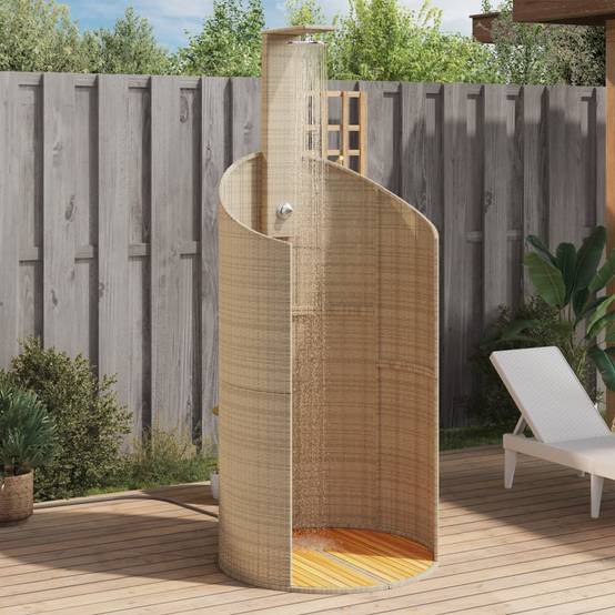 Douche d'exterieur Corinth Naturel 100 X 100 X 241,5 cm - P87211N - Image 1