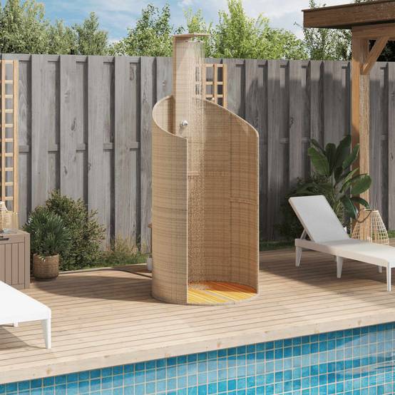 Douche d'exterieur Corinth Naturel 100 X 100 X 241,5 cm - P87211N - Image 3