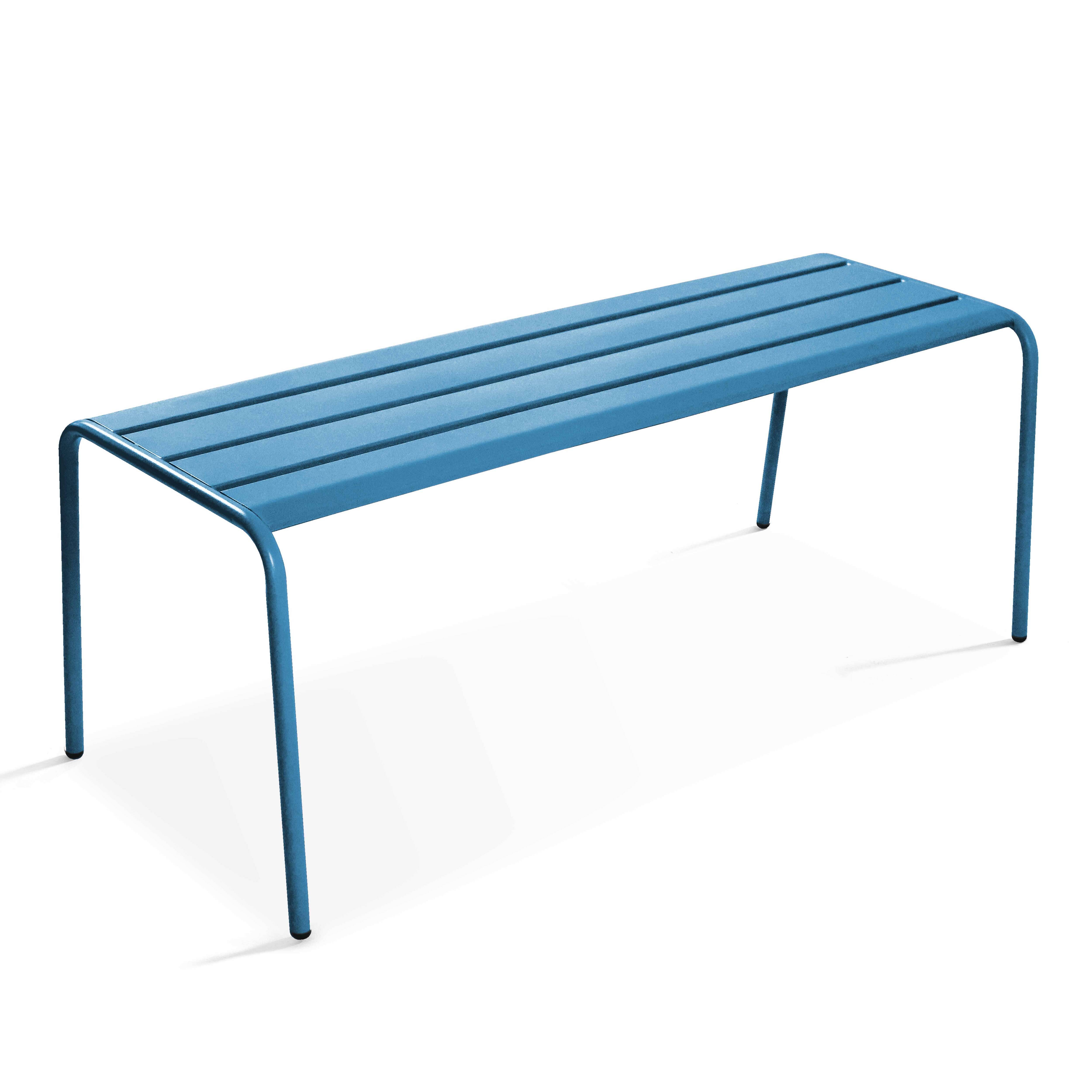 Oviala - Banc de jardin en acier bleu pacific Palavas - Oviala - Imagen 1