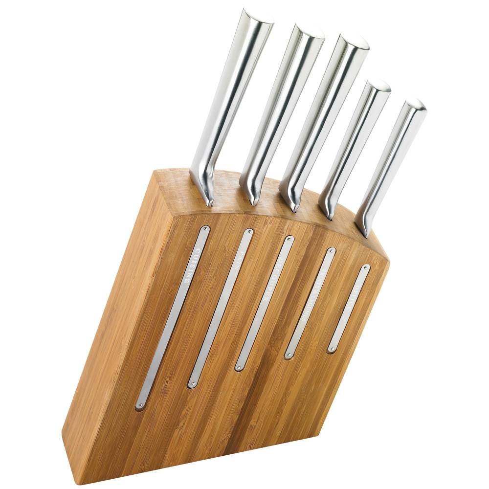 Bloc de 5 couteaux Kimono bambou - Image 1