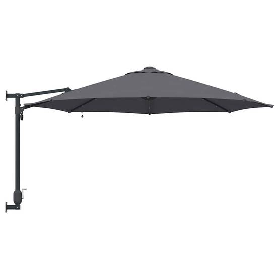 Parasol de jardin polyester acier anthracite 248 x 248 x 148 cm - PANGIVO - Image 5
