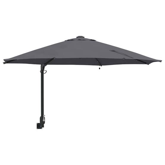 Parasol de jardin polyester acier anthracite 248 x 248 x 148 cm - PANGIVO - Image 2