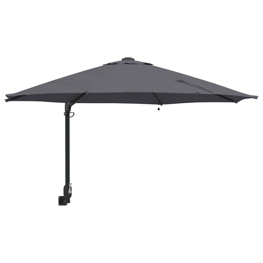 Parasol de jardin polyester acier anthracite 248 x 248 x 148 cm - PANGIVO - Image 2