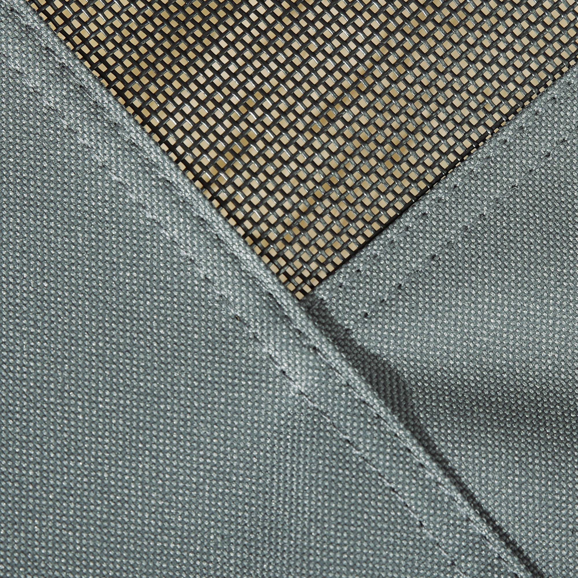 Lit Chien Surélevé Métal Extérieur Toit Pare-soleil Amovible Aéré Gris 76x61cm - ComfortXL Pet Living - Image 8
