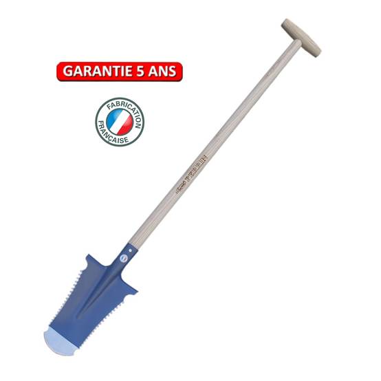 Outils Perrin - Bêche Caïman 29 cm – manche béquille – coupe racines