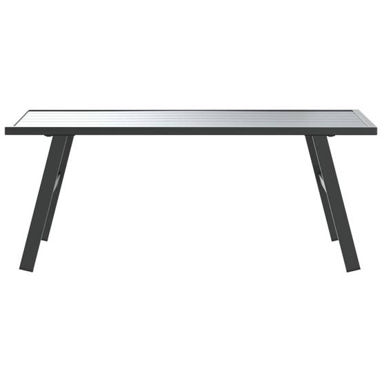 Maison Chic - Table d'extérieur - Table basse de jardin - Table de jardin noir 90x45x35 cm acier enduit de poudre - Image 3