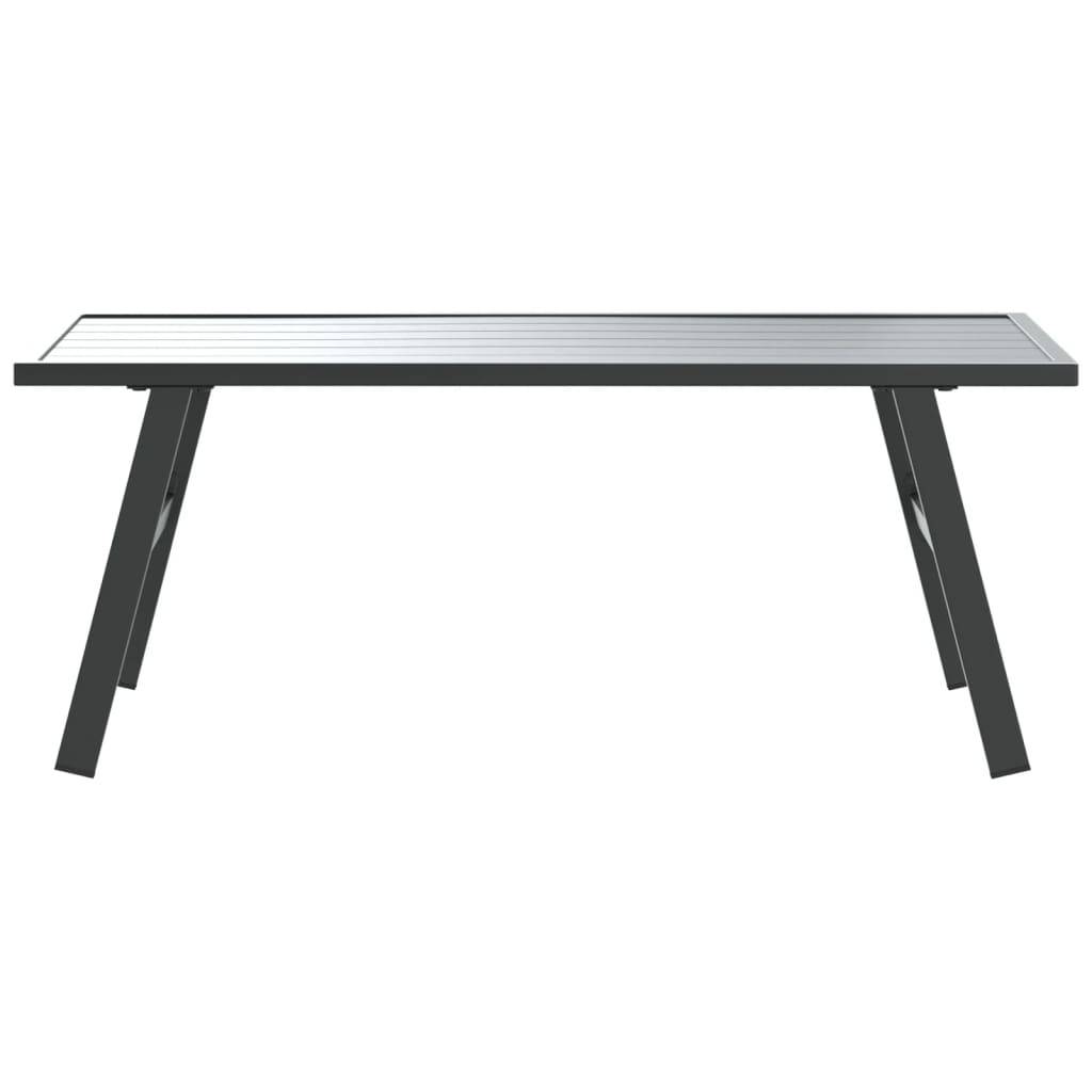 Maison Chic - Table d'extérieur - Table basse de jardin - Table de jardin noir 90x45x35 cm acier enduit de poudre - Image 3