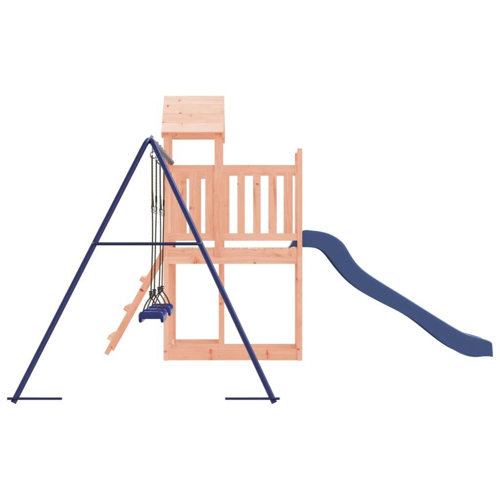 Helloshop26 - Aire de jeux d'extérieur balançoires toboggan portiques robuste jeux jardin 356 x 378 x 214 cm bois massif de douglas - Imagen 5