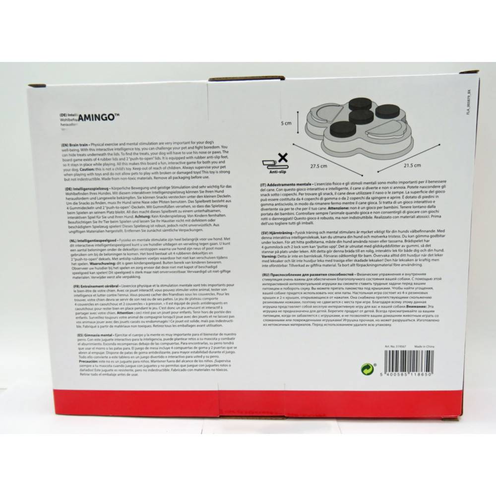 Animallparadise - jeux interactif a récompense pour chien, Albert Brain Train 2,  27.5 x 21.5 x 5 cm - Imagen 6