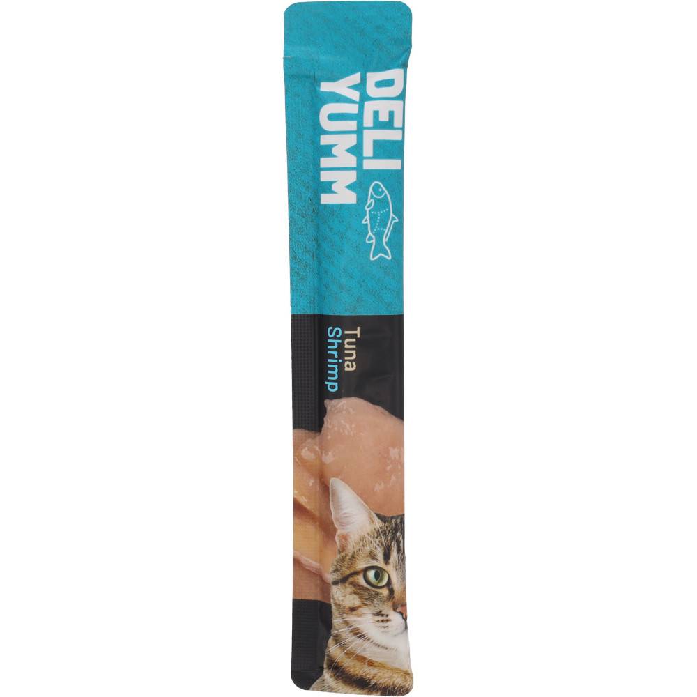 Friandises Deli Yumm Pâté avec thon et crevette 5 sticks de 14 g pour chat - Image 2