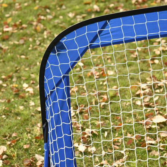Buts de football, but pliable, filet de football portable, lot de 2 mini buts, mobile avec sac de transport, pliable, bleu, 123 x 80 x 80 cm - Image 10