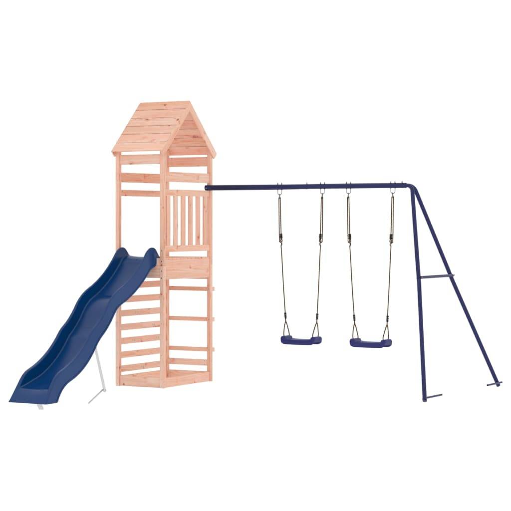 Helloshop26 - Aire de jeux d'extérieur balançoires toboggan portiques robuste jeux jardin 316 x 363 x 264 cm bois massif de douglas - Imagen 2