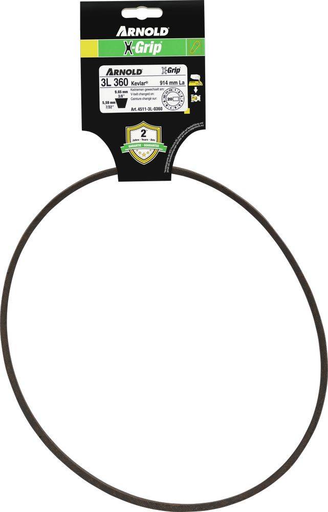 Arnold - Courroie trapézoïdale X-Grip V de type 3L360 Arnold - Imagen 1