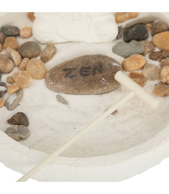Jardin Zen Bouddha sur un plateau avec décorations - Image 2