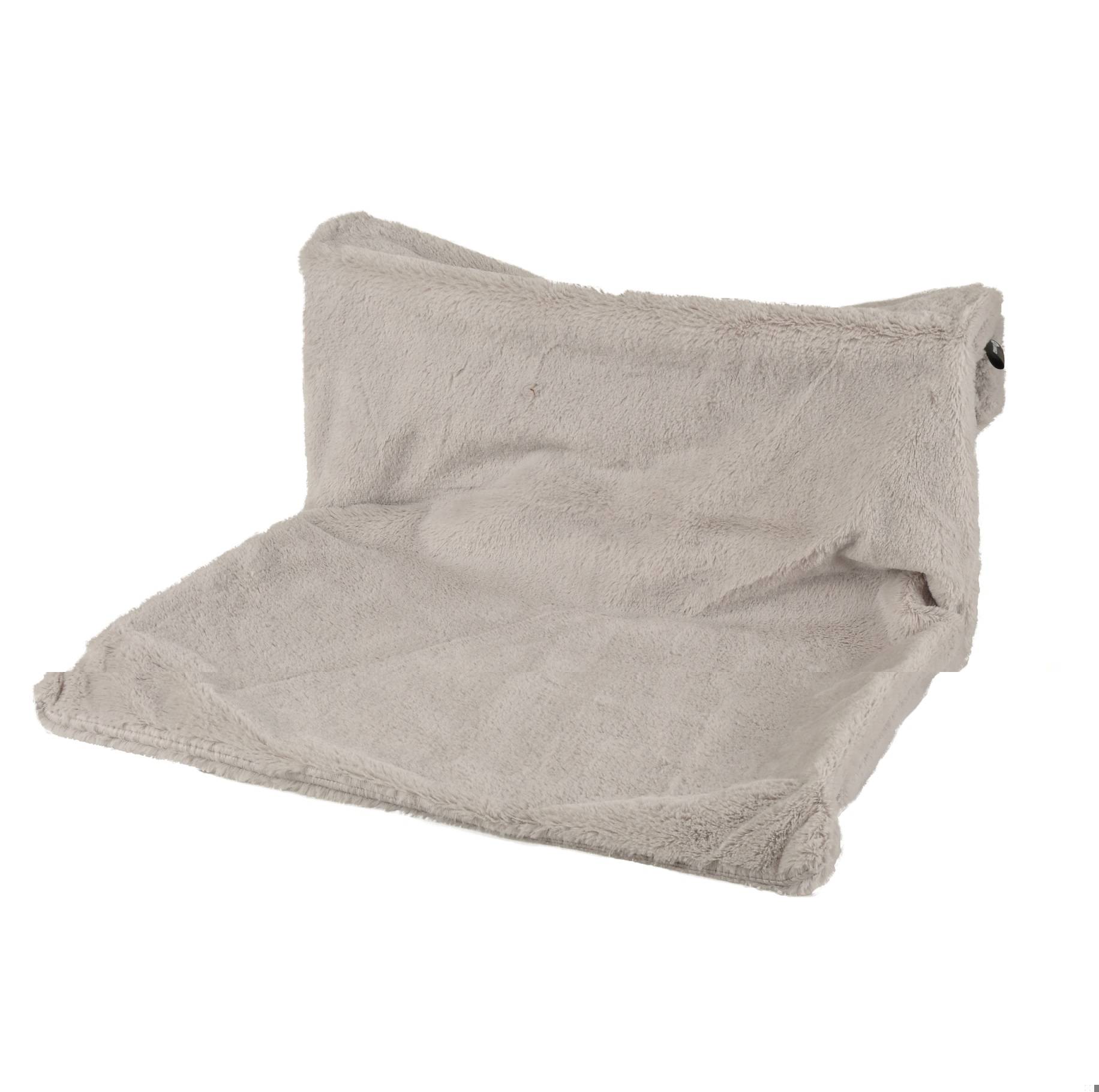 Hamac de radiateur pour chat Chill gris en peluche - Image 1