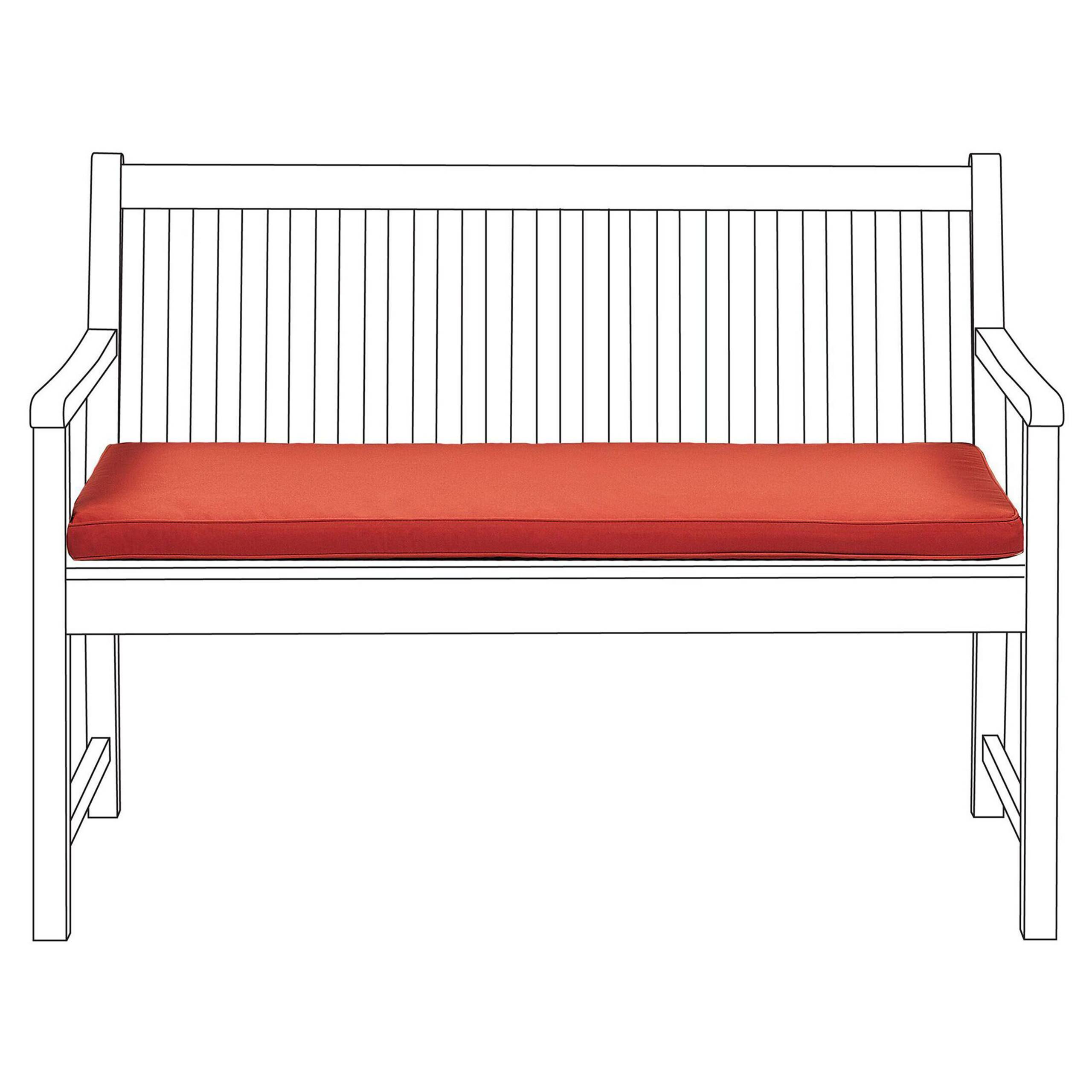 Beliani - Coussin d'assise d'extérieur Polyester Rouge foncé VIVARA Beliani - Imagen 1