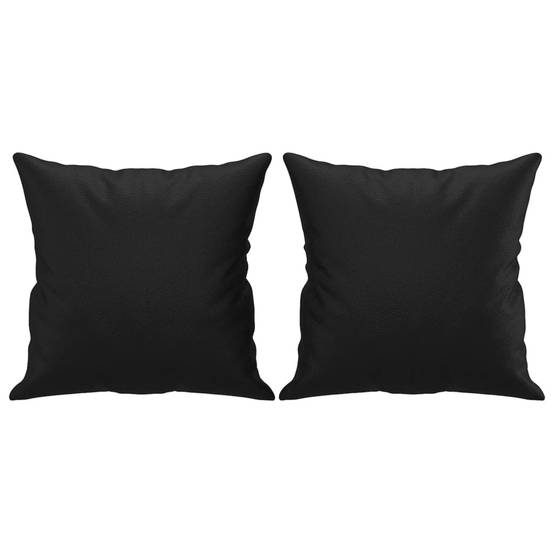 Lot de 2 coussins décoratifs noir 40 X 40 cm - Prolenta Premium - Image 2