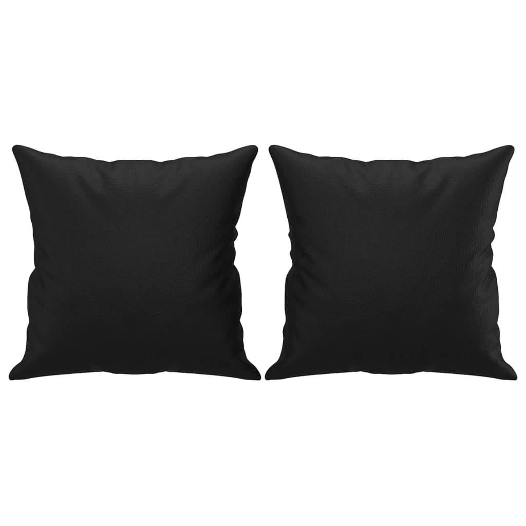 Lot de 2 coussins décoratifs noir 40 X 40 cm - Prolenta Premium - Image 2
