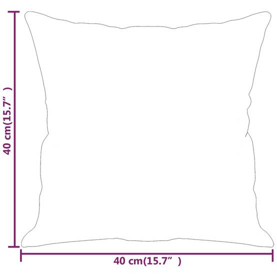 Lot de 2 coussins décoratifs noir 40 X 40 cm - Prolenta Premium - Image 7