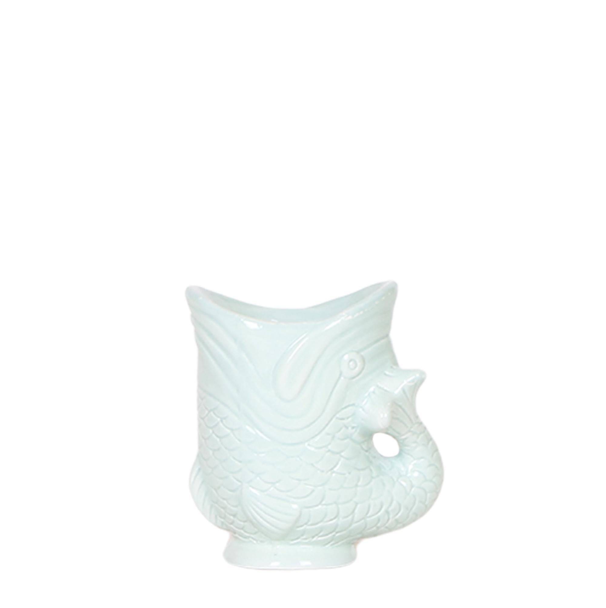 Pot Décoratif Fish Turquoise- La Green Touch - Image 1