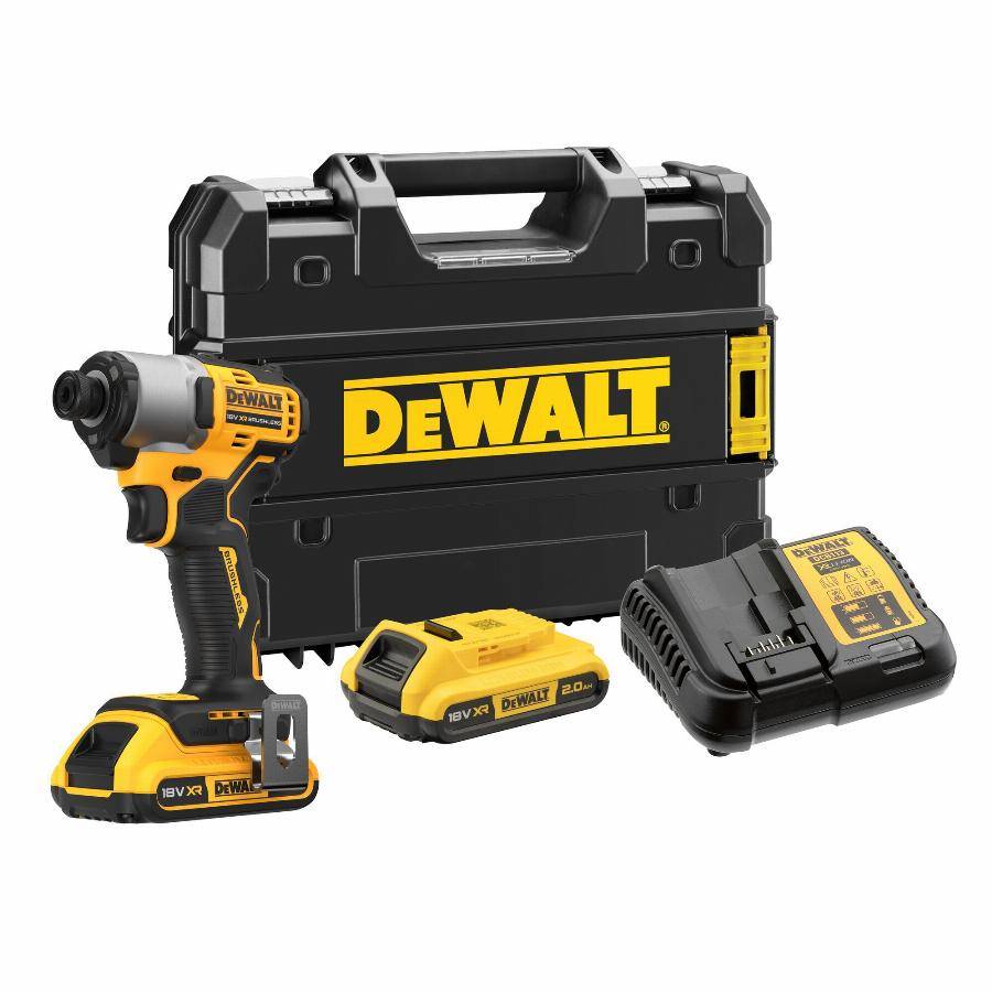 Visseuse à chocs XR 18V Brushless - DEWALT - avec 2 batteires 18V 2.0Ah - chargeur - coffret - DCF840D2T-QW - Image 1