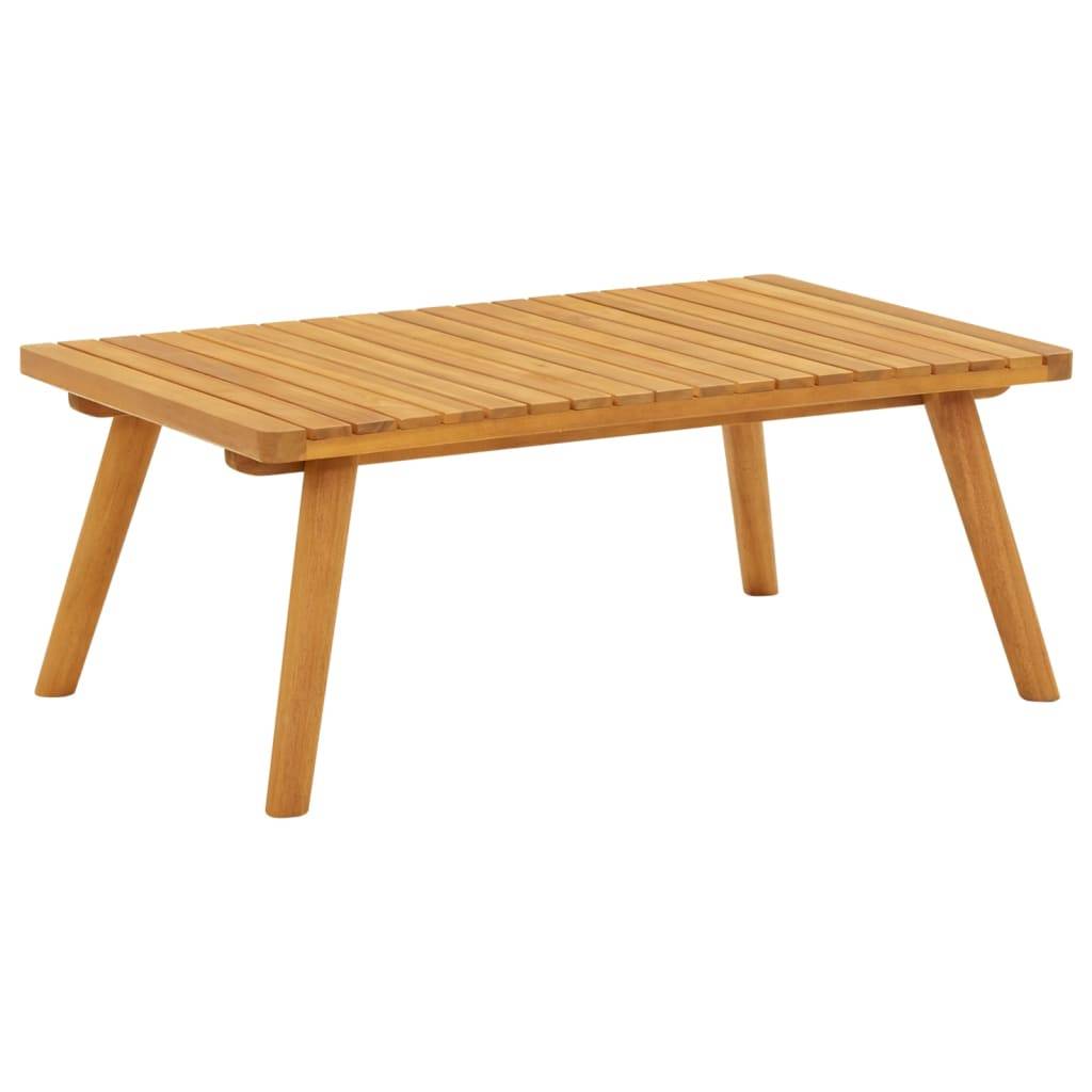 Helloshop26 - Salon de jardin meuble d'extérieur ensemble de mobilier 4 pièces avec coussins bois d'acacia solide - Imagen 3