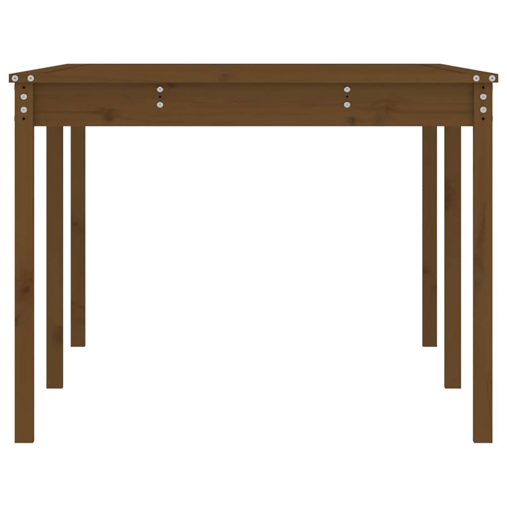 Table de jardin bois massif de pin marron miel 203,5 x 100 x 76 cm - PANGIVO - Image 6