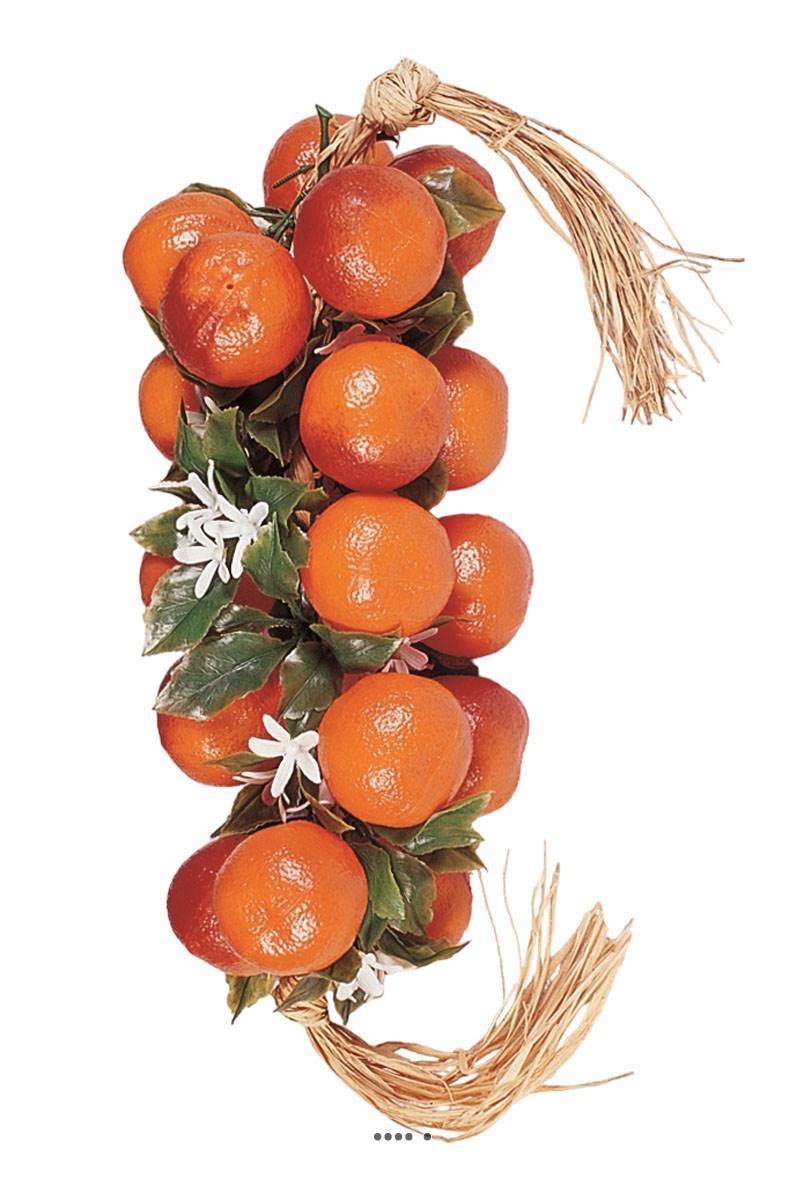 Artificielles - Grappe de 20 oranges artificielles en Plastique soufflé L 50 cm - Imagen 1
