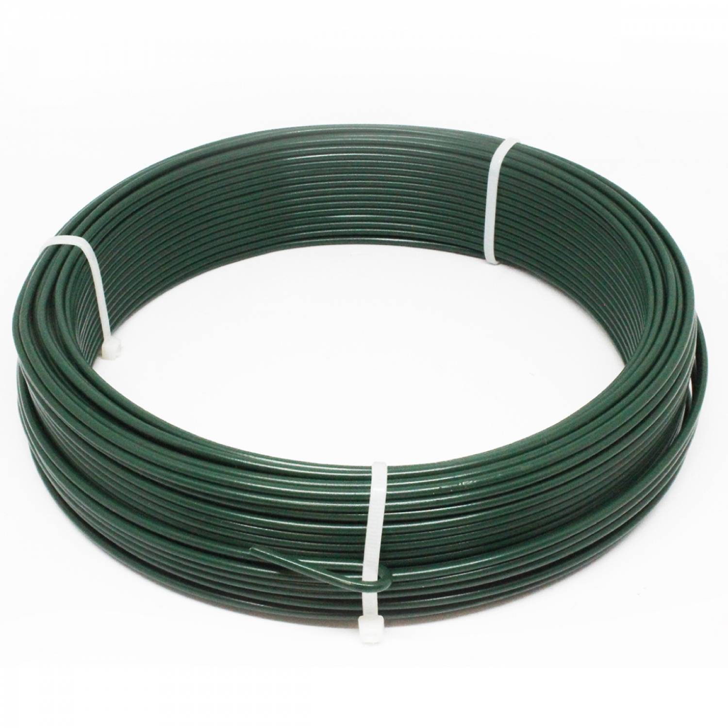 Linxor - Fil de tension en acier galvanisé plastifié pour grillage ou autre - 50 m x 2.7mm Ø - Vert  - Linxor - Imagen 1