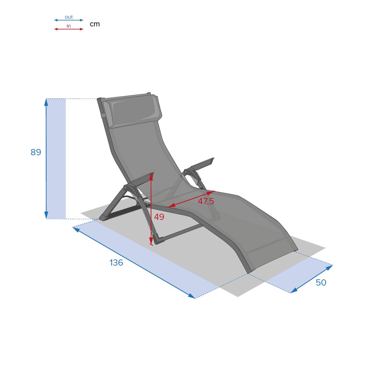 Hesperide - Transat "Decima" bleu canard & graphite aluminium traité époxy en texaline - Hespéride - Imagen 9