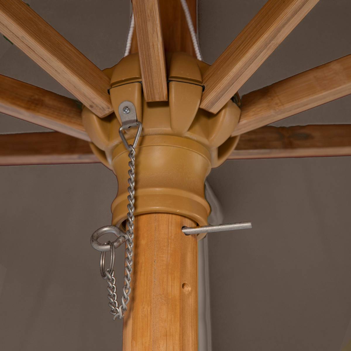 Hesperide - Parasol droit "Tinaei" noisette 3m en bambou Hespéride - Imagen 4