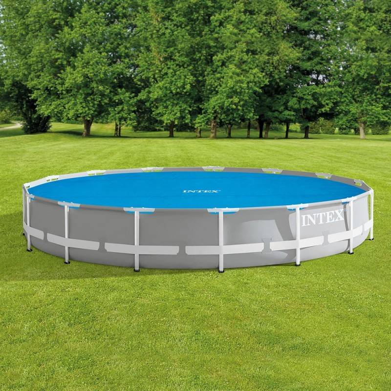 Bâche à bulles ronde pour piscines D. 4,57 m Intex - Image 1