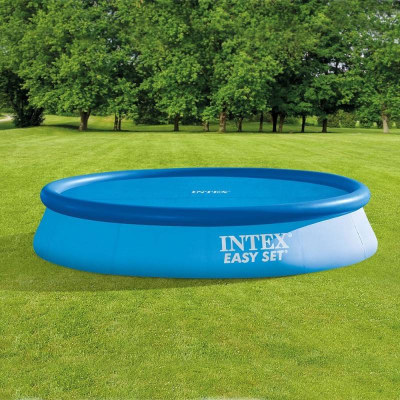 Bâche à bulles ronde pour piscines D. 4,57 m Intex - Image 3