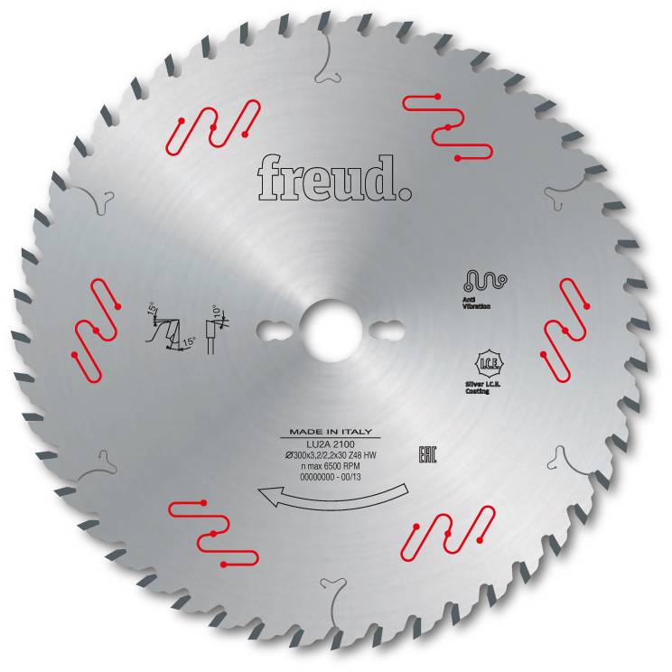 Lame pour panneaux en bois/contreplaqués FREUD - Ø350 3,5/2,5 AL30 Z54 BA - F03FS04849 -LU2A 2800 - Imagen 2