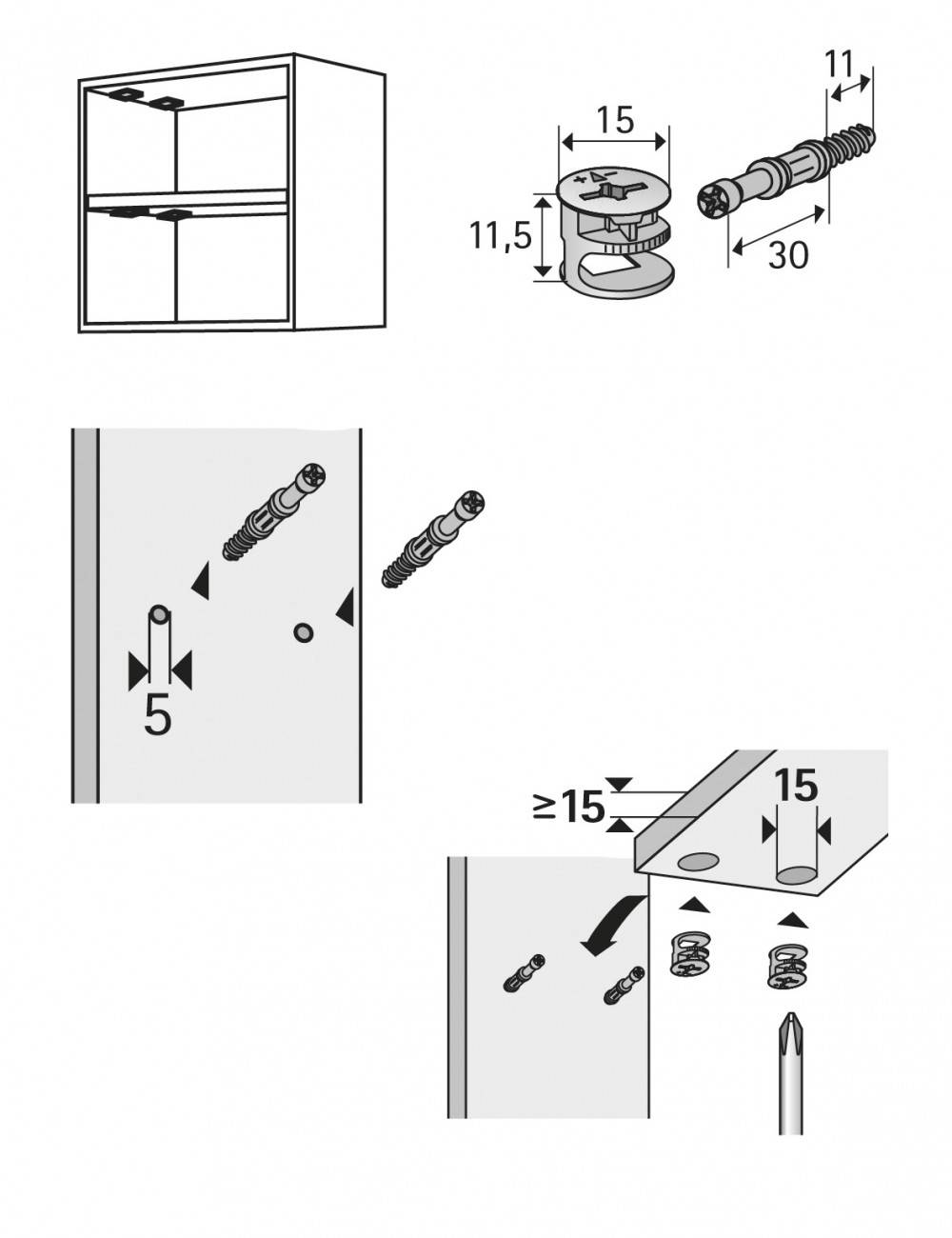 Lot de 8 Ferrures 89329 HETTICH - Image 2