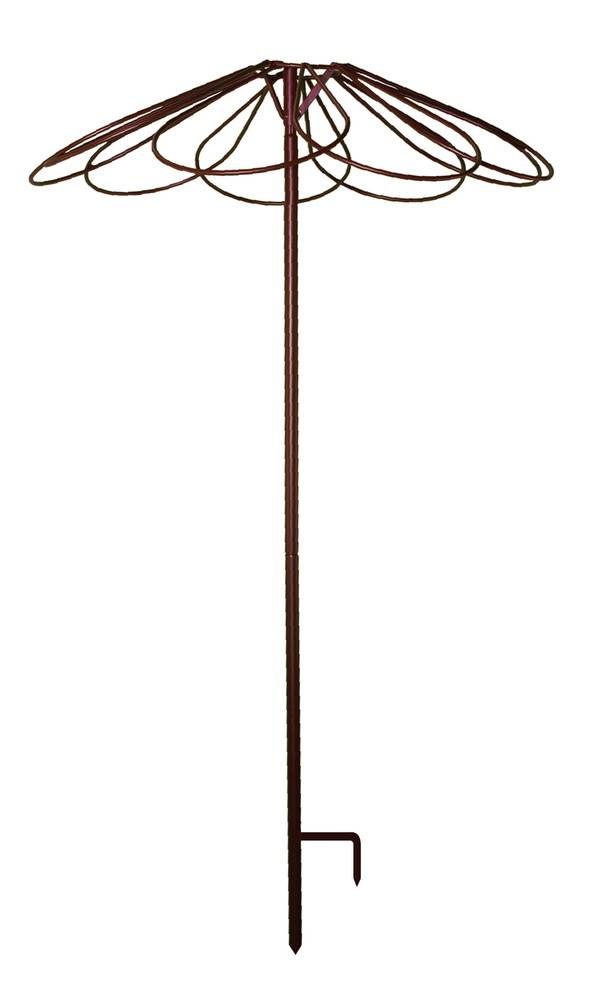 Louis Moulin - Tuteur parapluie 9 pétales fer vieilli - 100x250 cm - Acier époxy Louis Moulin - Image 1