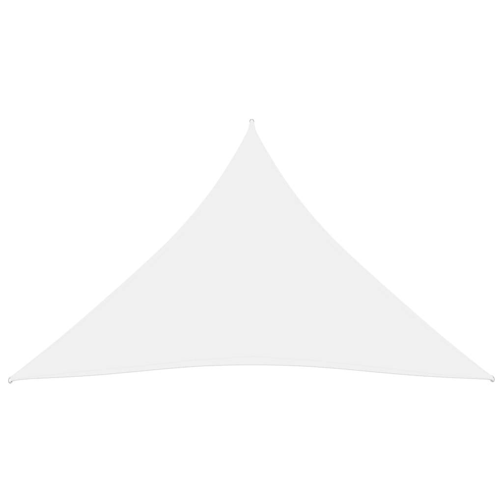 Helloshop26 - Voile toile d'ombrage parasol tissu oxford triangulaire 5 x 5 x 5 m blanc - Imagen 2