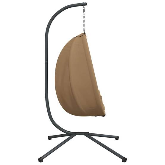 ComfortXL - Siège Cocon en Rotin Naturel Tressé sur Support Acier avec Coussins Doux pour Ambiance Rustique Chic Taupe – ComfortXL Outdoor Living - Image 5