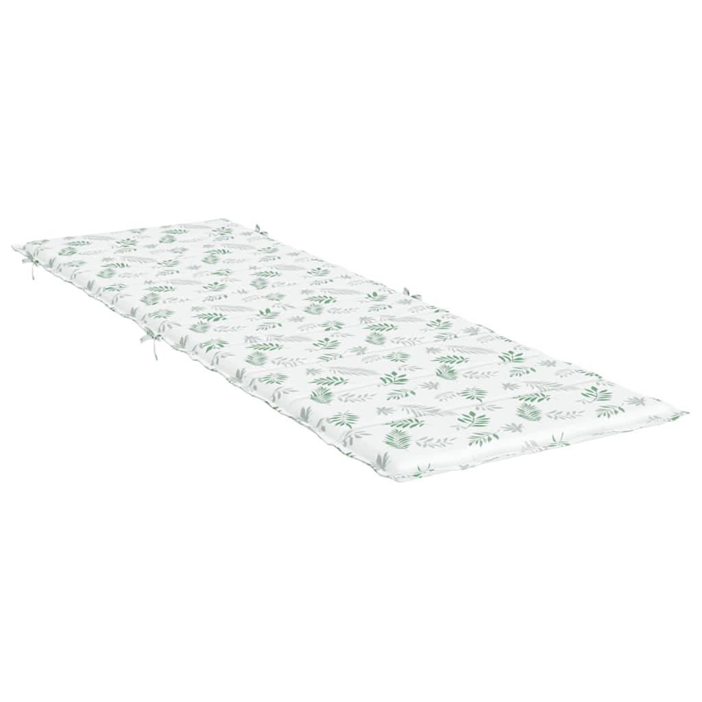 PANGIVO - Coussin de chaise longue tissu oxford motif feuilles 186 x 58 x 3 cm - PANGIVO - Image 4