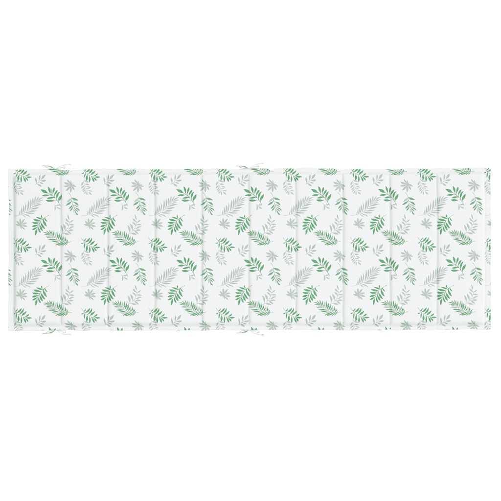PANGIVO - Coussin de chaise longue tissu oxford motif feuilles 186 x 58 x 3 cm - PANGIVO - Image 6