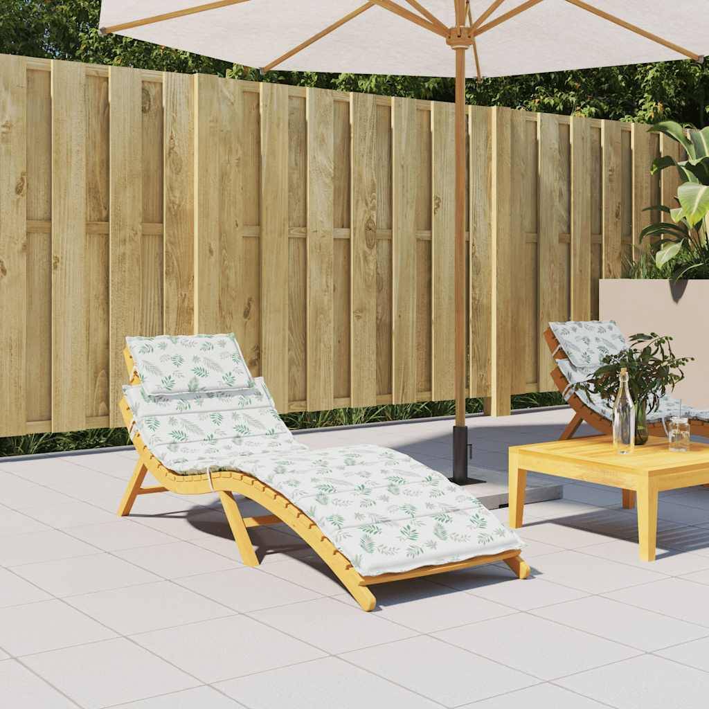 PANGIVO - Coussin de chaise longue tissu oxford motif feuilles 186 x 58 x 3 cm - PANGIVO - Image 1