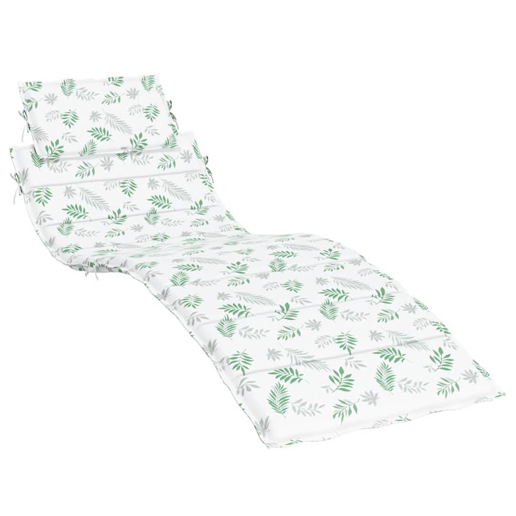PANGIVO - Coussin de chaise longue tissu oxford motif feuilles 186 x 58 x 3 cm - PANGIVO - Image 2