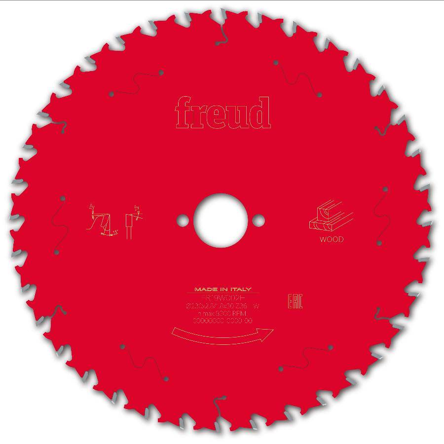 Lame pour scie circulaire portative FREUD - Ø230 2,8/1,8 AL30 Z36 BA 15° - F03FS09729 -FR19W002H