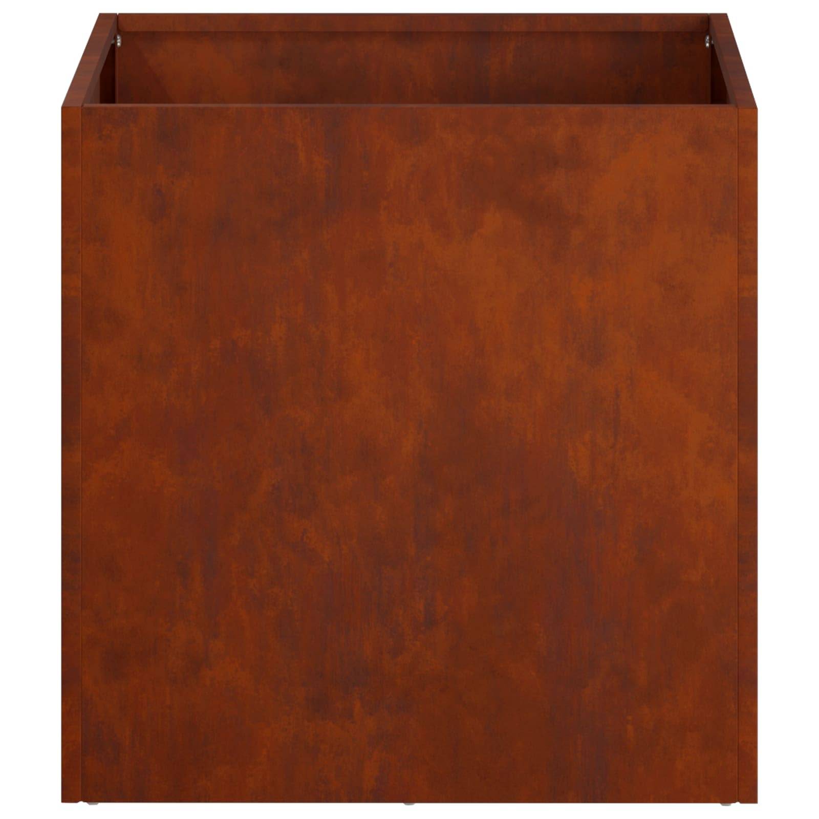 Vidaxl - Cache-pot de jardin 2 pc Rouillé 35 x 35 x 35 cm Acier patiné vidaXL 8004965 - Image 6