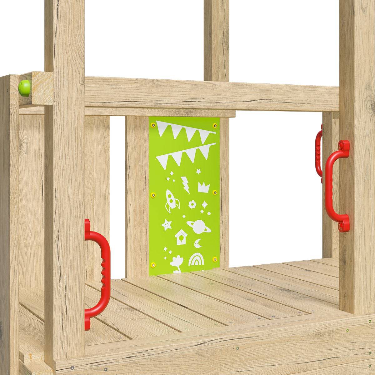 Aire de jeux bois 2,20 m ZESTY XPRESSION - 12 enfants - Image 7