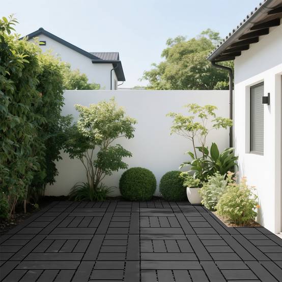 PANGIVO - Dalles de terrasses polypropylène gris 30 x 30 x 2 cm - PANGIVO - Image 9