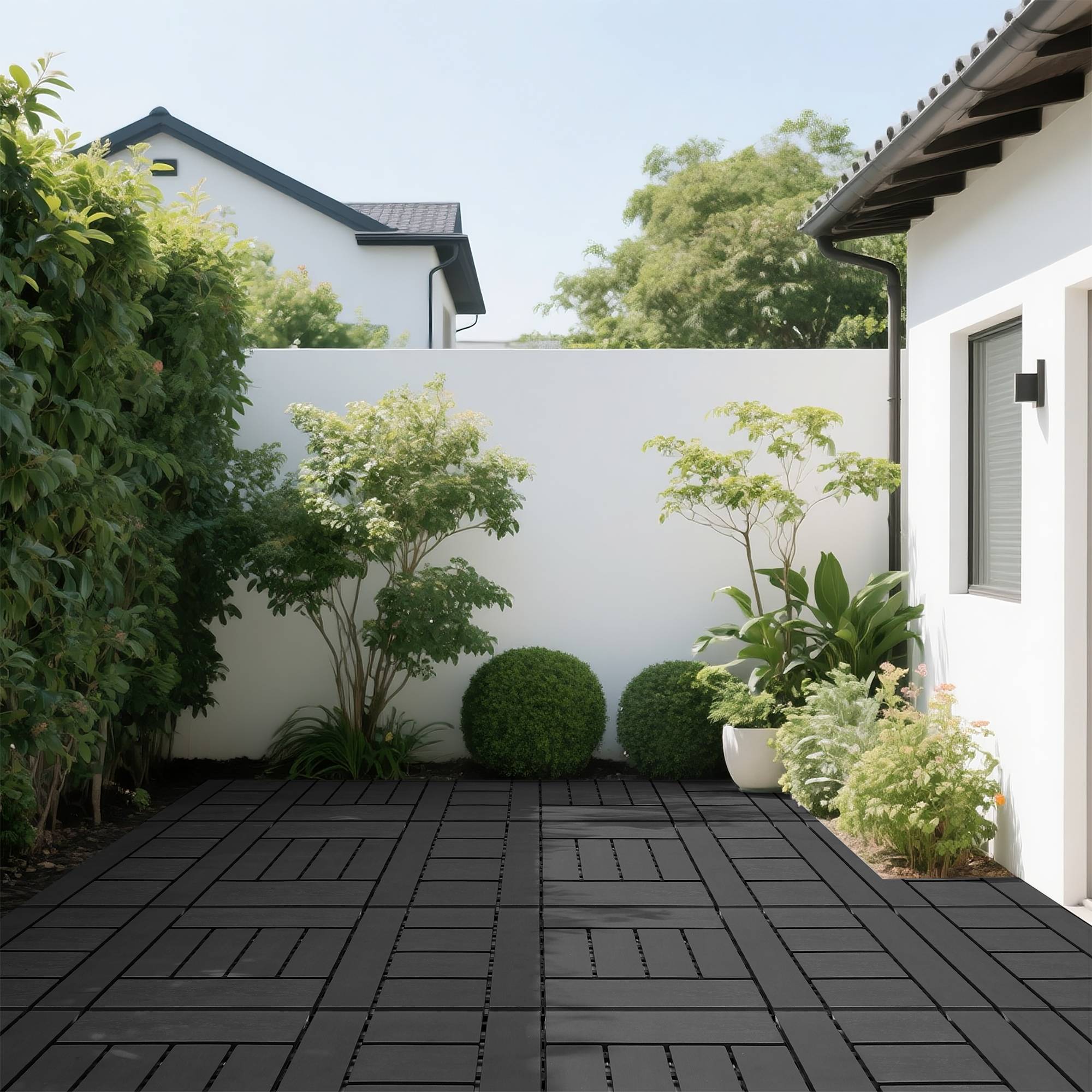 PANGIVO - Dalles de terrasses polypropylène gris 30 x 30 x 2 cm - PANGIVO - Image 9