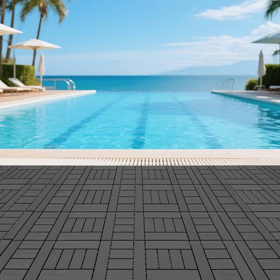 PANGIVO - Dalles de terrasses polypropylène gris 30 x 30 x 2 cm - PANGIVO - Image 8