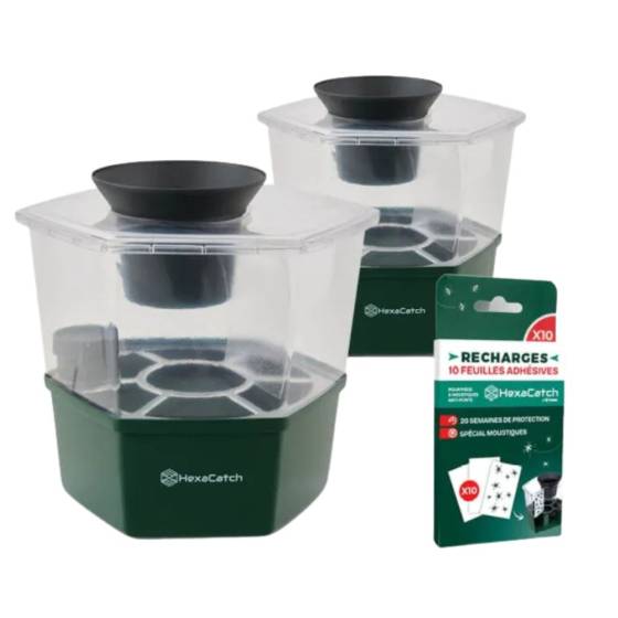 Favex - FAVEX - Lot de 2 Pièges à moustiques- HexaCatch - Image 1